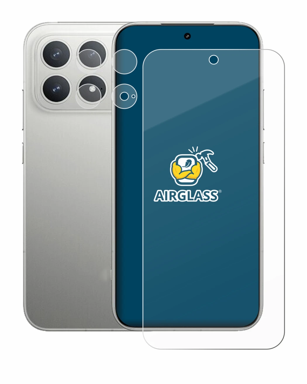 Imagen del dispositivo Xiaomi Poco F8 Pro (Frontal+Cámara) con una amplia variedad de protectores de pantalla.