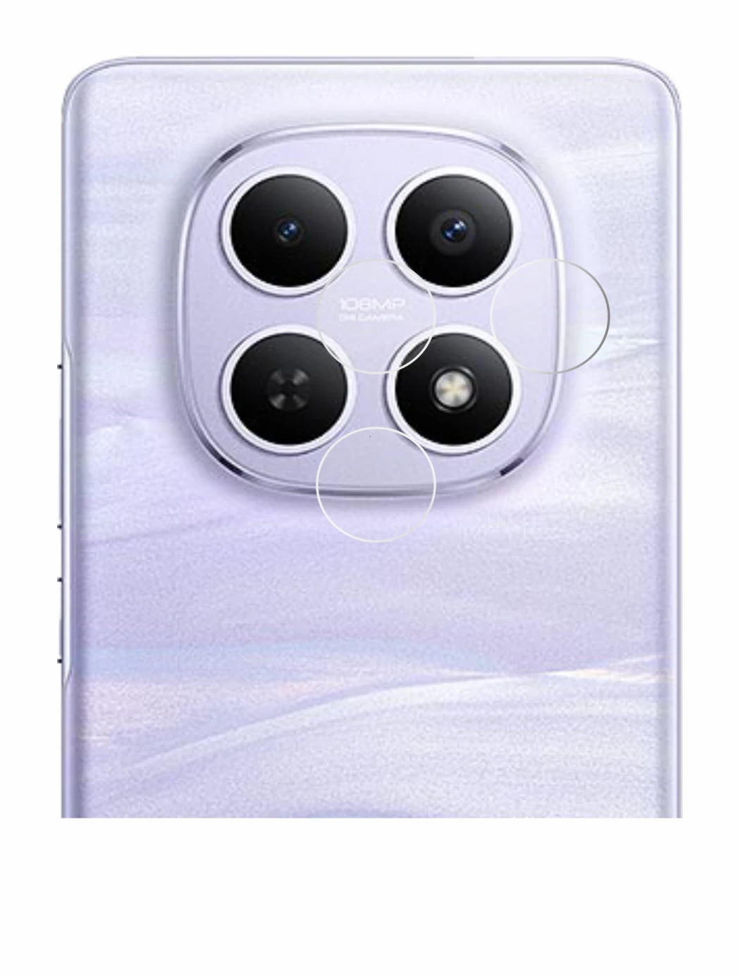 Imagen del dispositivo Xiaomi Redmi Note 15 (SÓLO Cámara) con una amplia variedad de protectores de pantalla.