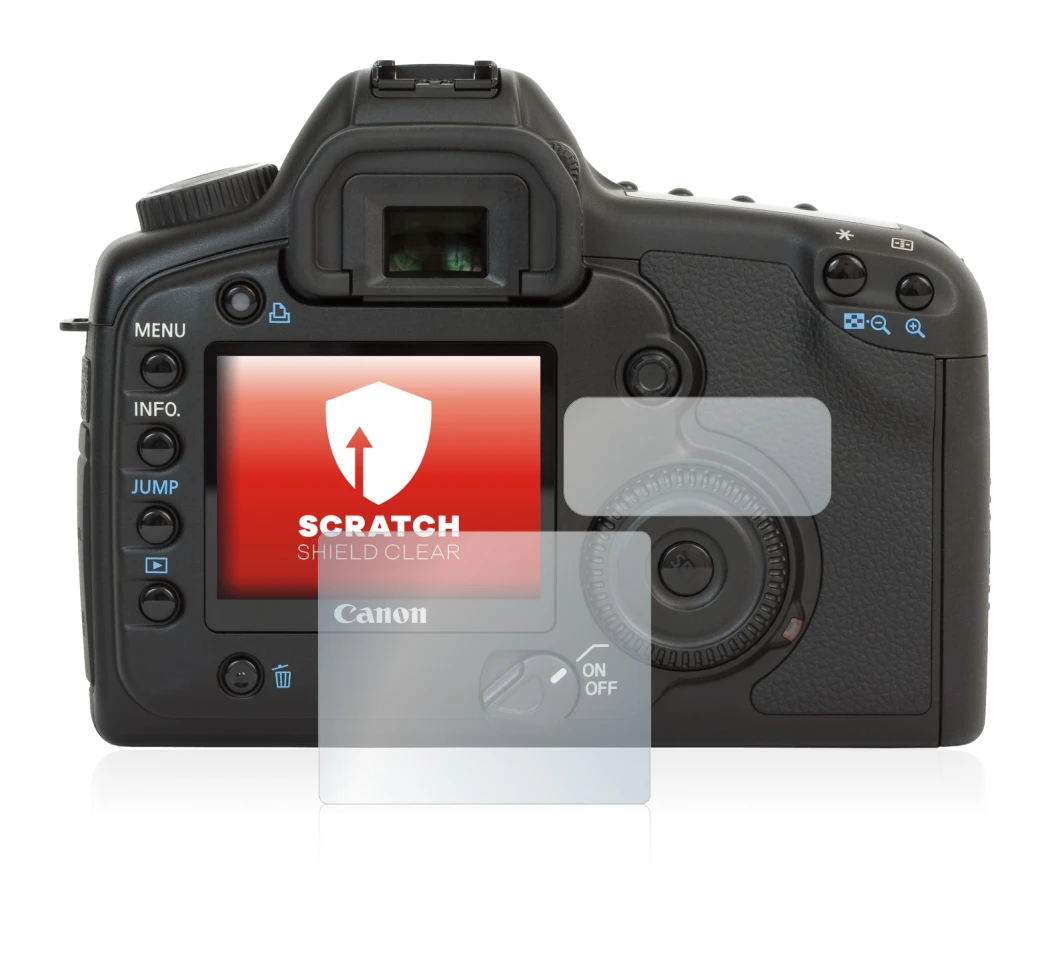 Imagen del dispositivo Canon EOS 5D con una amplia variedad de protectores de pantalla.
