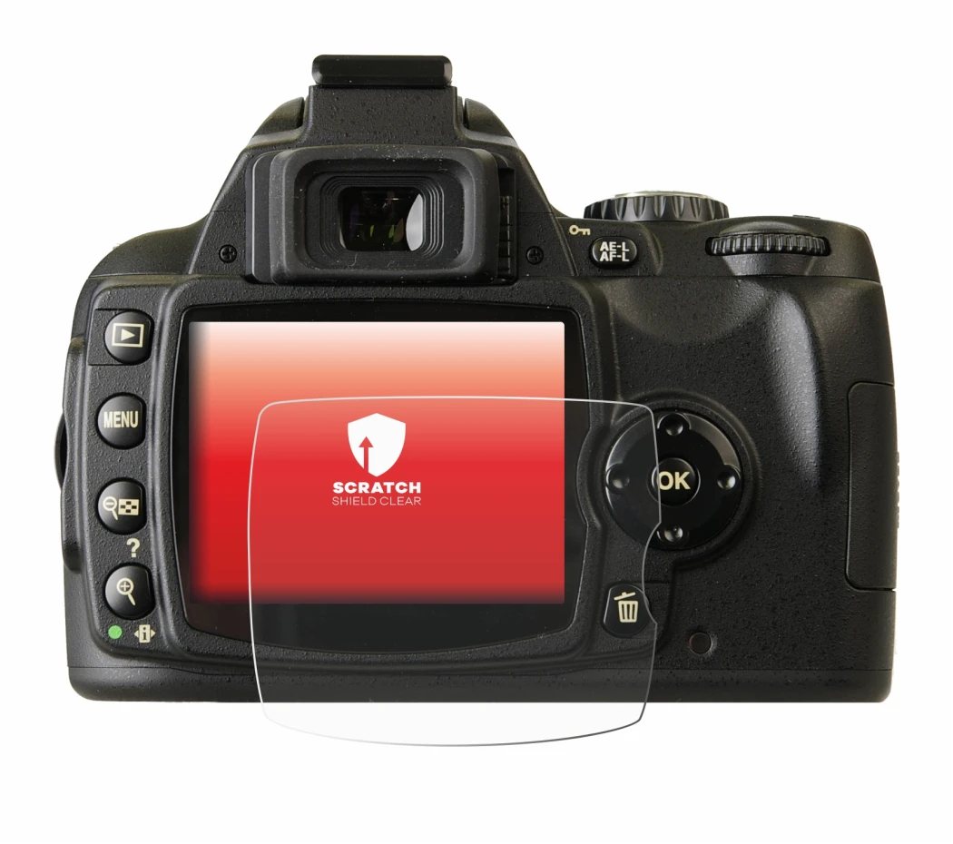 Imagen del dispositivo Nikon D40x con una amplia variedad de protectores de pantalla.