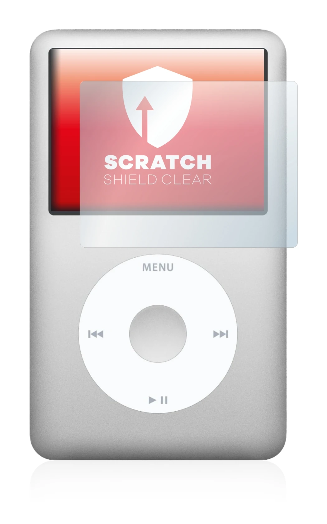 Imagen del dispositivo Apple iPod Classic (6a Gen.) con una amplia variedad de protectores de pantalla.