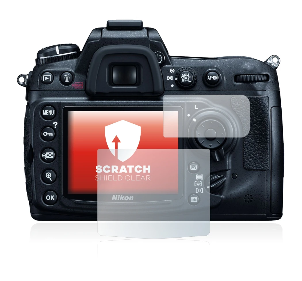 Imagen del dispositivo Nikon D300 con una amplia variedad de protectores de pantalla.