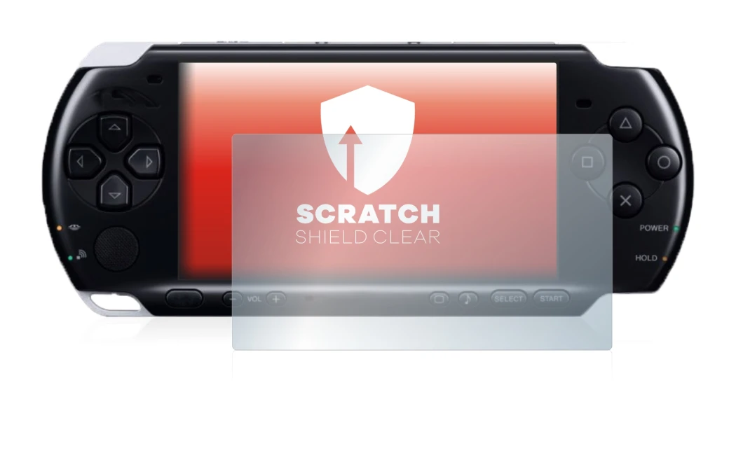 Imagen del dispositivo Sony PSP 3004 con una amplia variedad de protectores de pantalla.