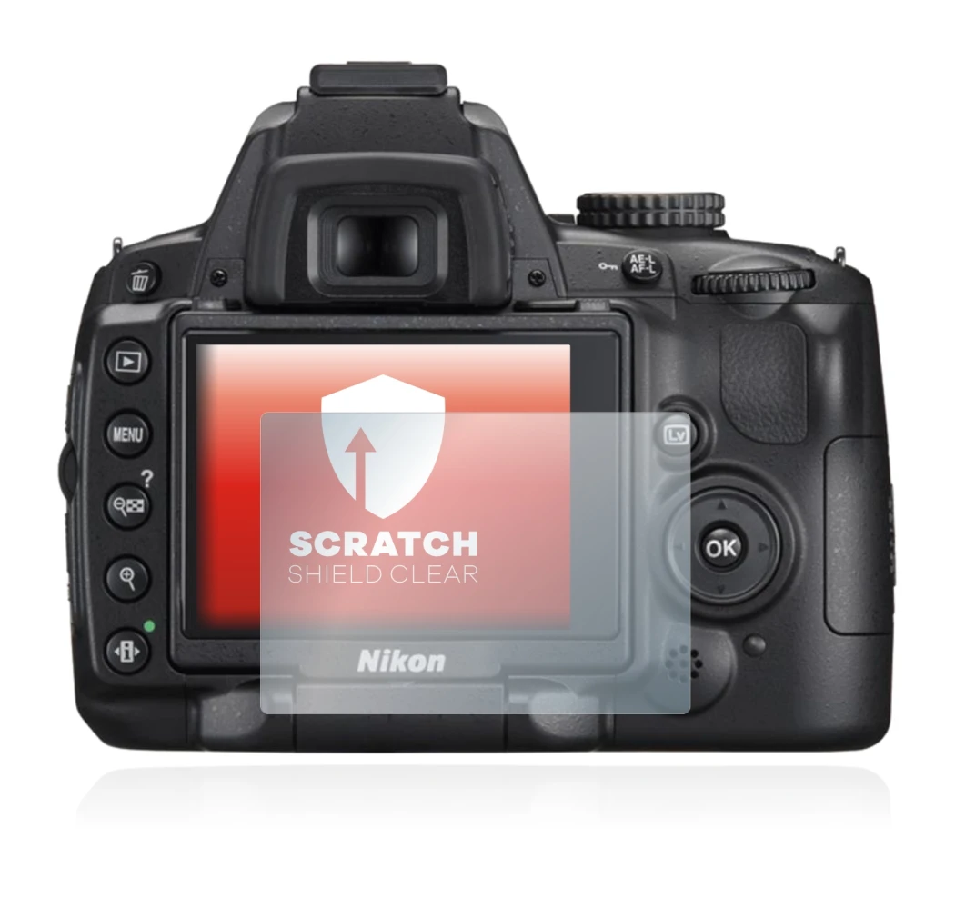 Imagen del dispositivo Nikon D5000 con una amplia variedad de protectores de pantalla.
