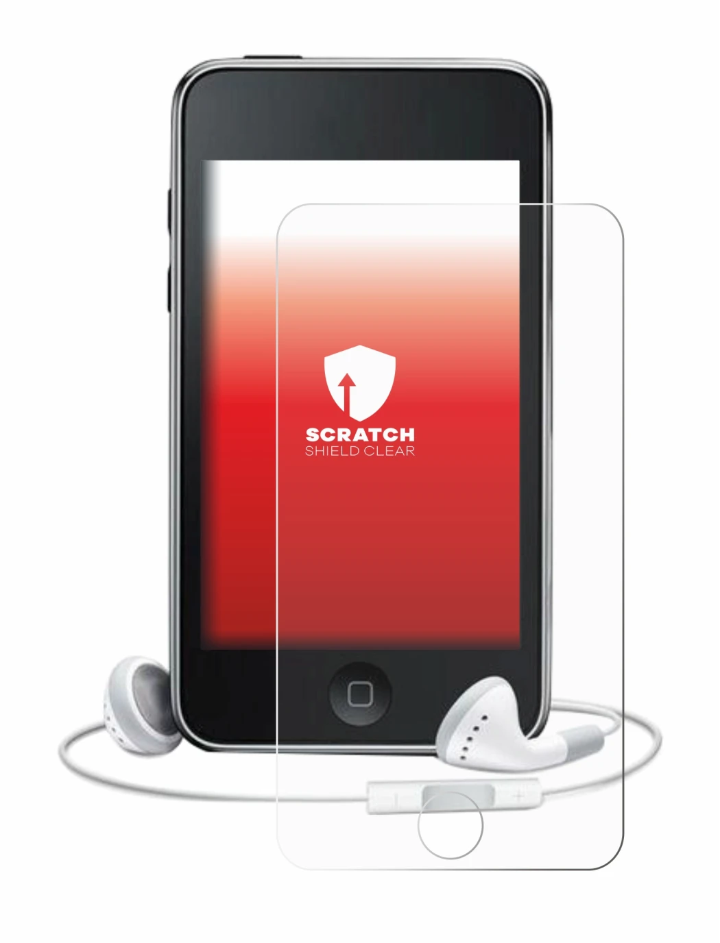 Imagen del dispositivo Apple iPod Touch (3a Gen.) con una amplia variedad de protectores de pantalla.