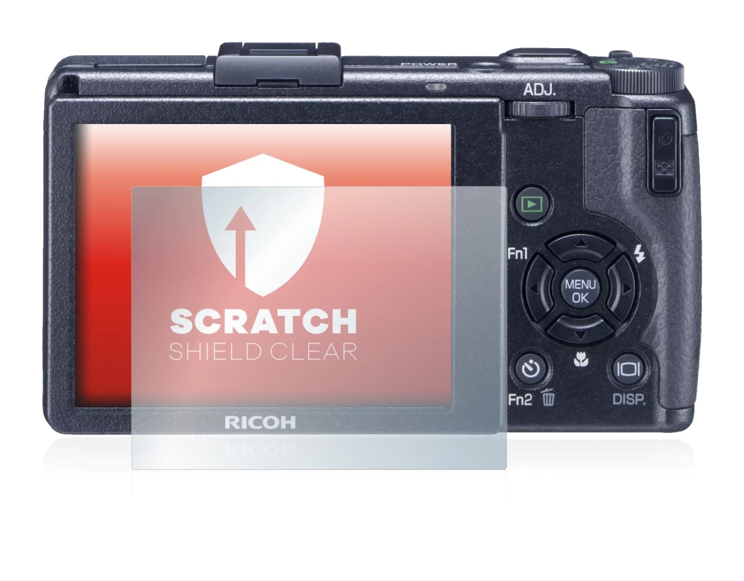 Imagen del dispositivo Ricoh GR Digital III (2009-2011) con una amplia variedad de protectores de pantalla.