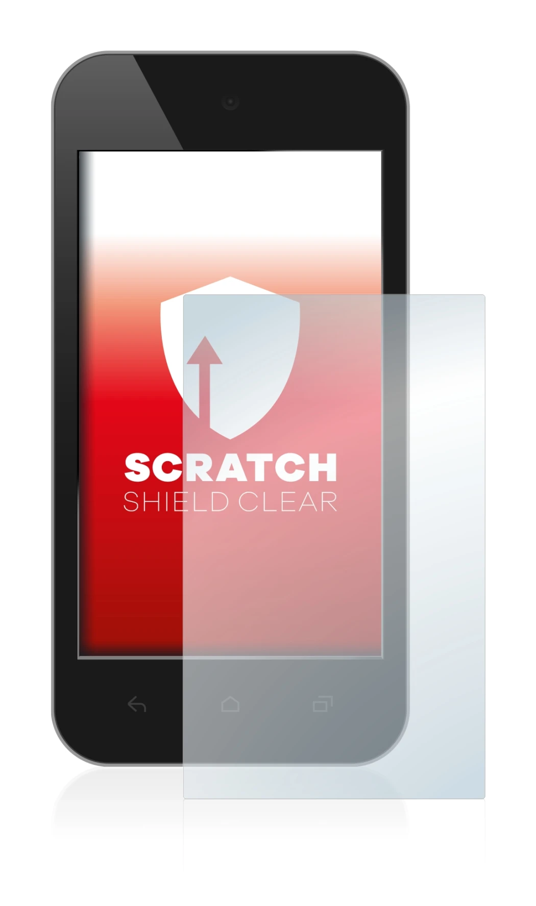 Imagen del dispositivo con una amplia variedad de protectores de pantalla.