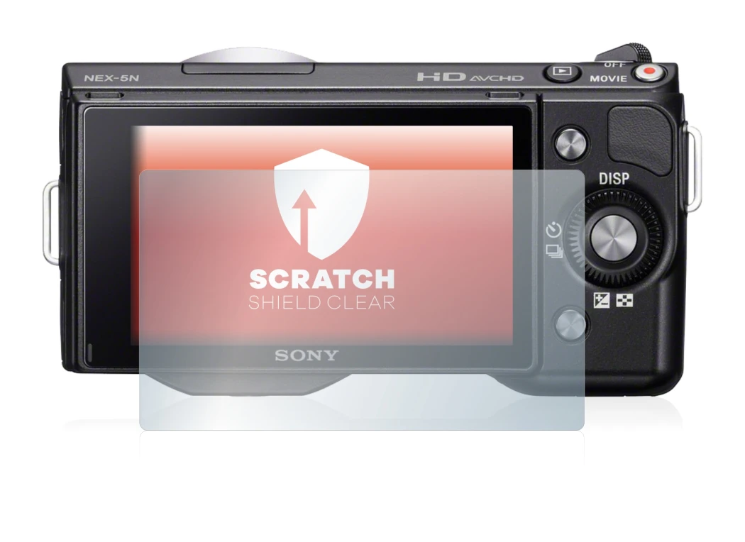 Imagen del dispositivo Sony Alpha NEX-5 con una amplia variedad de protectores de pantalla.