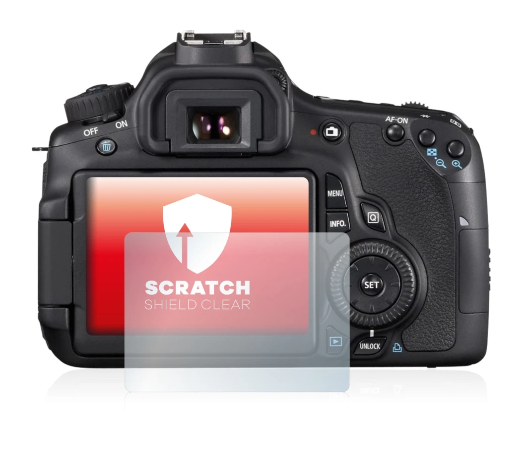 Imagen del dispositivo Canon EOS 60D con una amplia variedad de protectores de pantalla.
