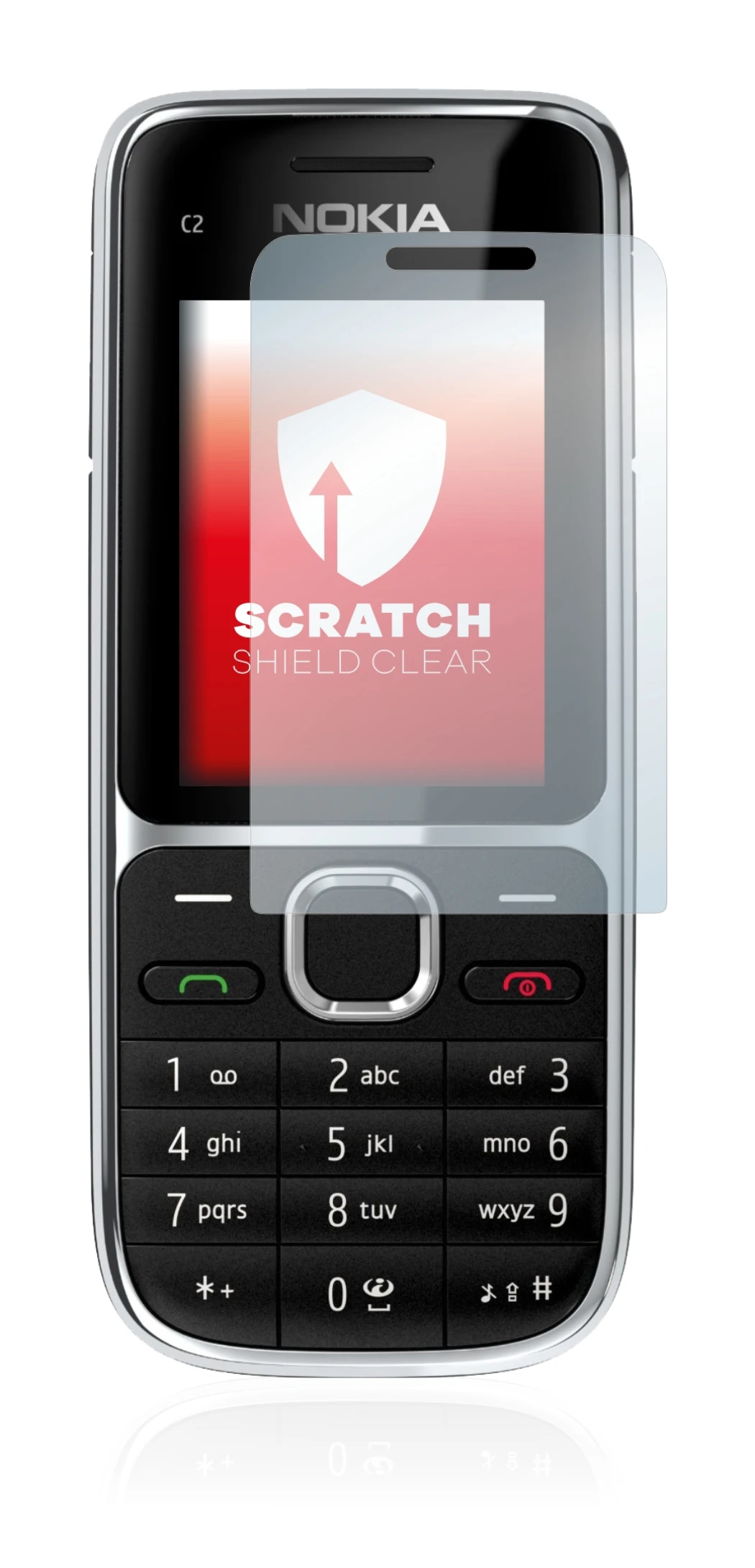 Imagen del dispositivo Nokia C2-01 con una amplia variedad de protectores de pantalla.