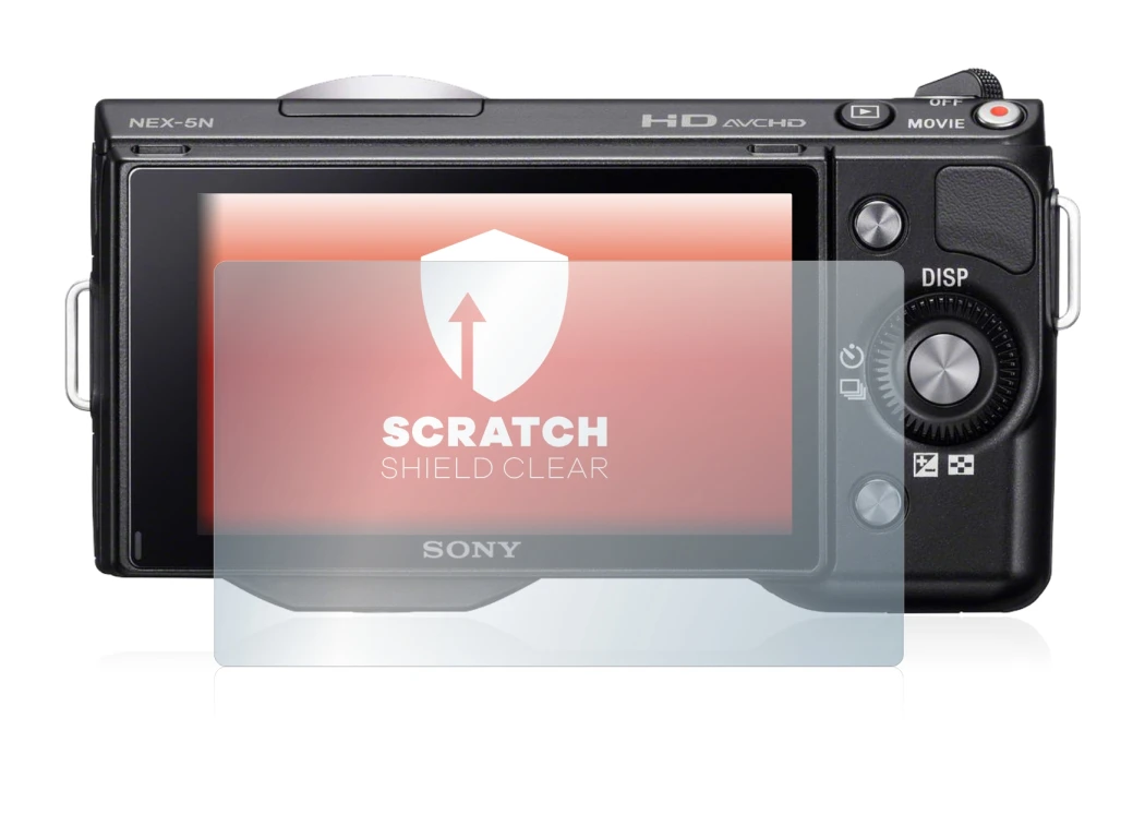 Imagen del dispositivo Sony Alpha NEX-5N con una amplia variedad de protectores de pantalla.