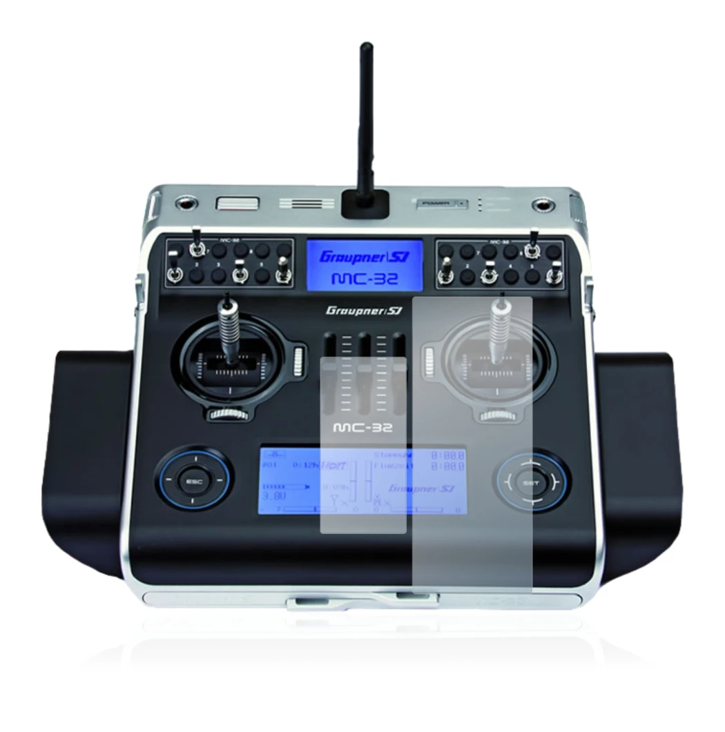 Imagen del dispositivo Graupner MC-32 HoTT con una amplia variedad de protectores de pantalla.