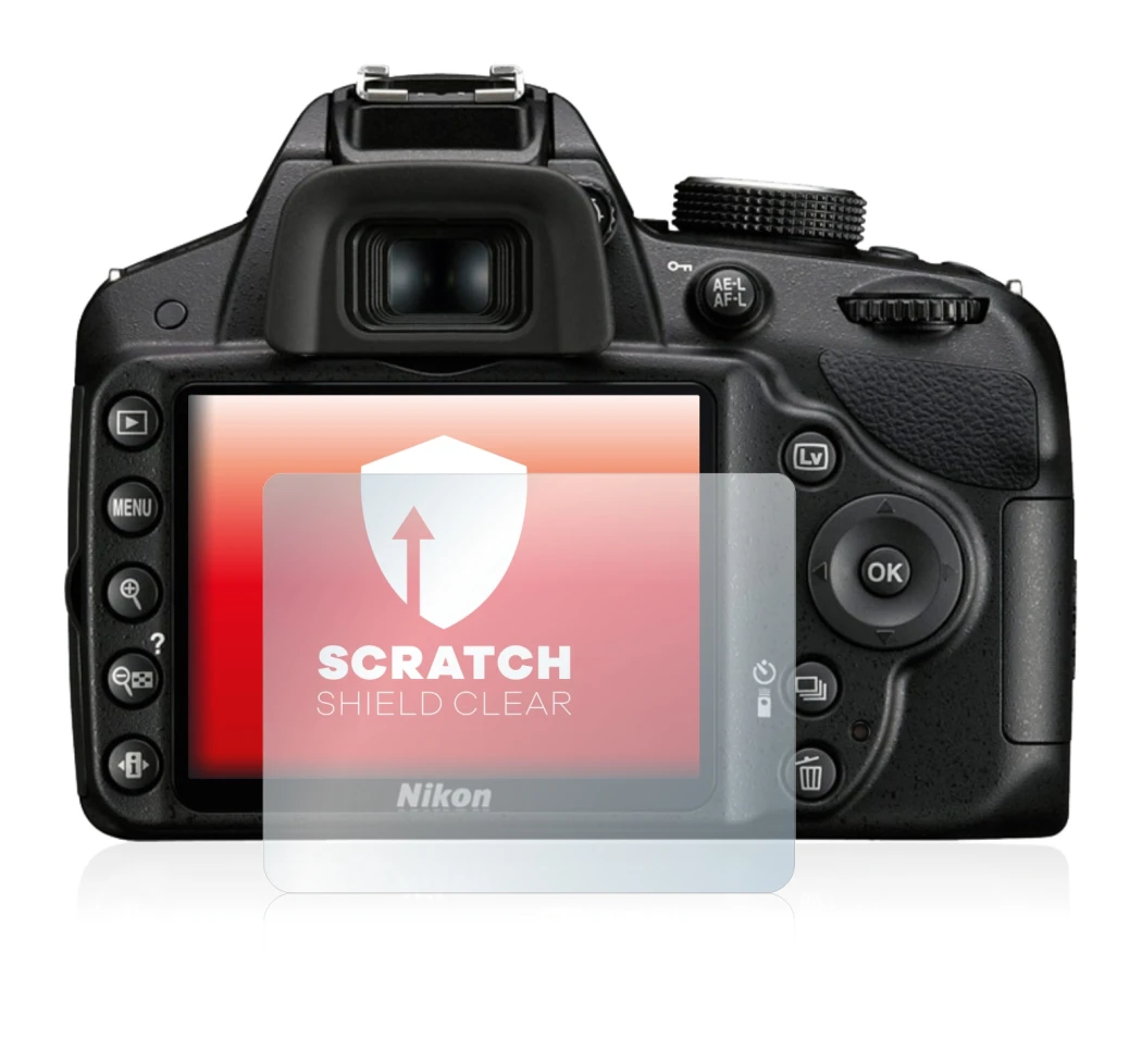 Imagen del dispositivo Nikon D3200 con una amplia variedad de protectores de pantalla.