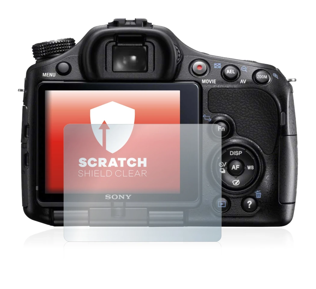 Imagen del dispositivo Sony Alpha 57 (SLT-A57) con una amplia variedad de protectores de pantalla.