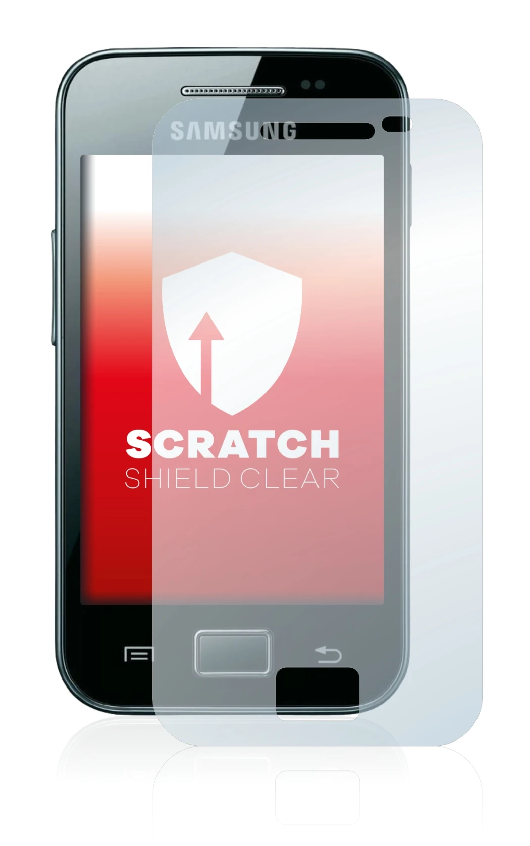 Imagen del dispositivo Samsung Galaxy Ace S5830i con una amplia variedad de protectores de pantalla.