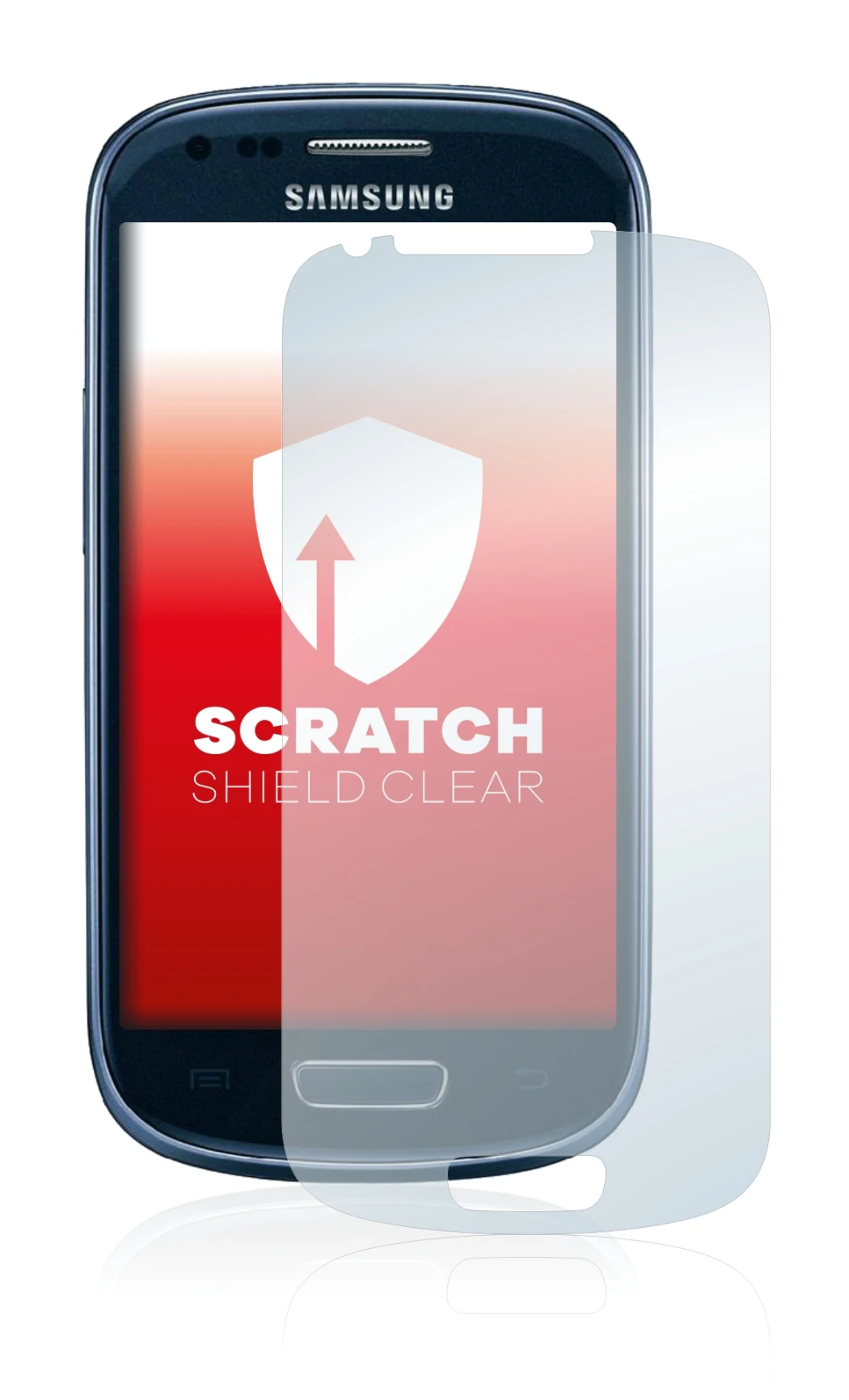 Imagen del dispositivo Samsung Galaxy S3 Mini I8190 con una amplia variedad de protectores de pantalla.