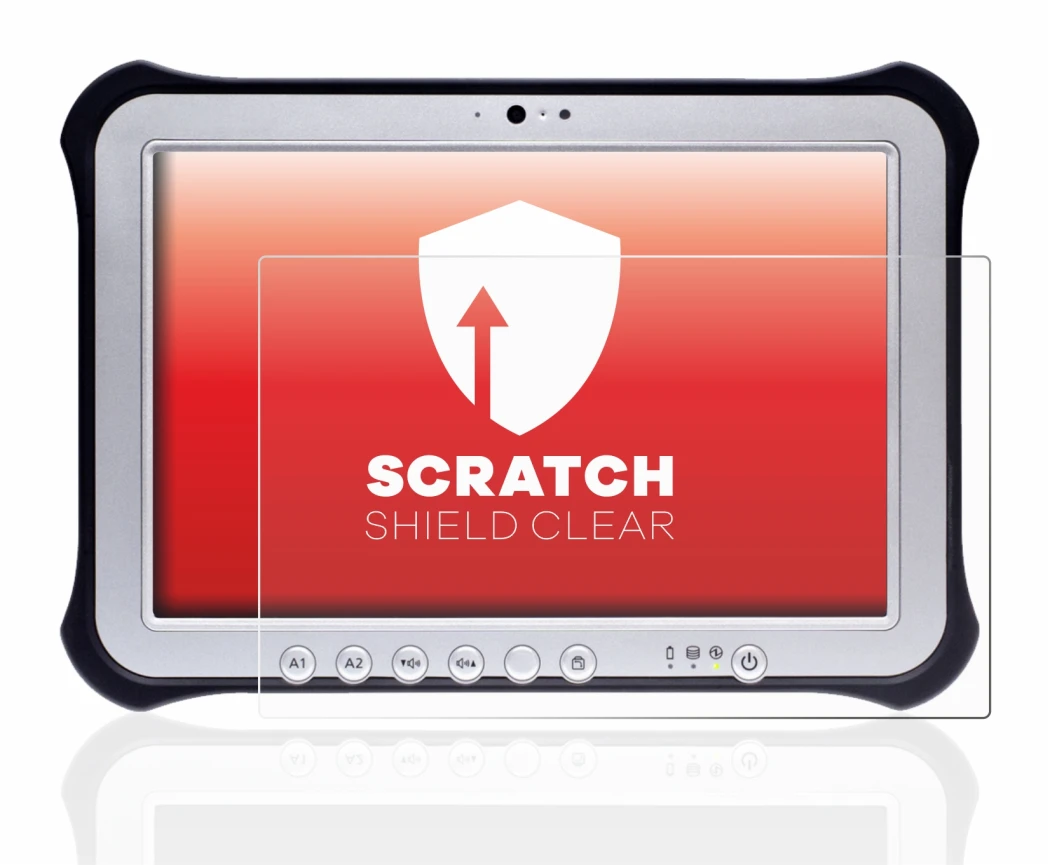 Imagen del dispositivo Panasonic Toughpad FZ-G1 con una amplia variedad de protectores de pantalla.