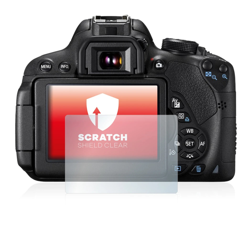 Imagen del dispositivo Canon EOS 700D con una amplia variedad de protectores de pantalla.