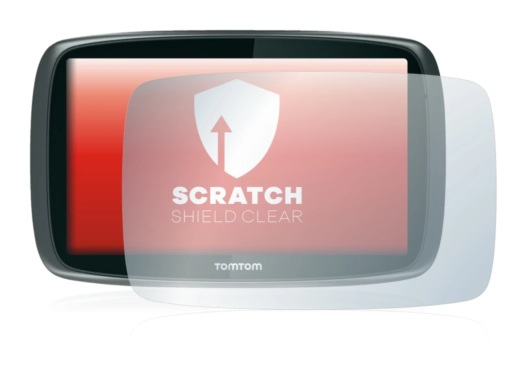 Imagen del dispositivo TomTom GO 6000 con una amplia variedad de protectores de pantalla.