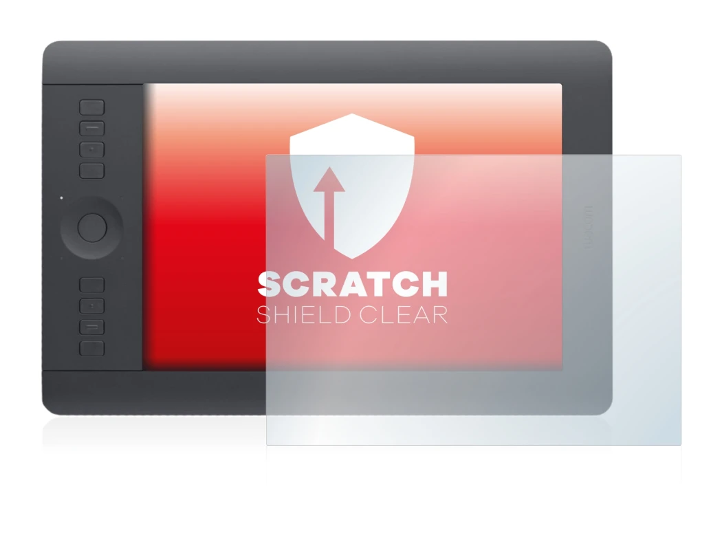 Imagen del dispositivo Wacom Intuos Pro S con una amplia variedad de protectores de pantalla.