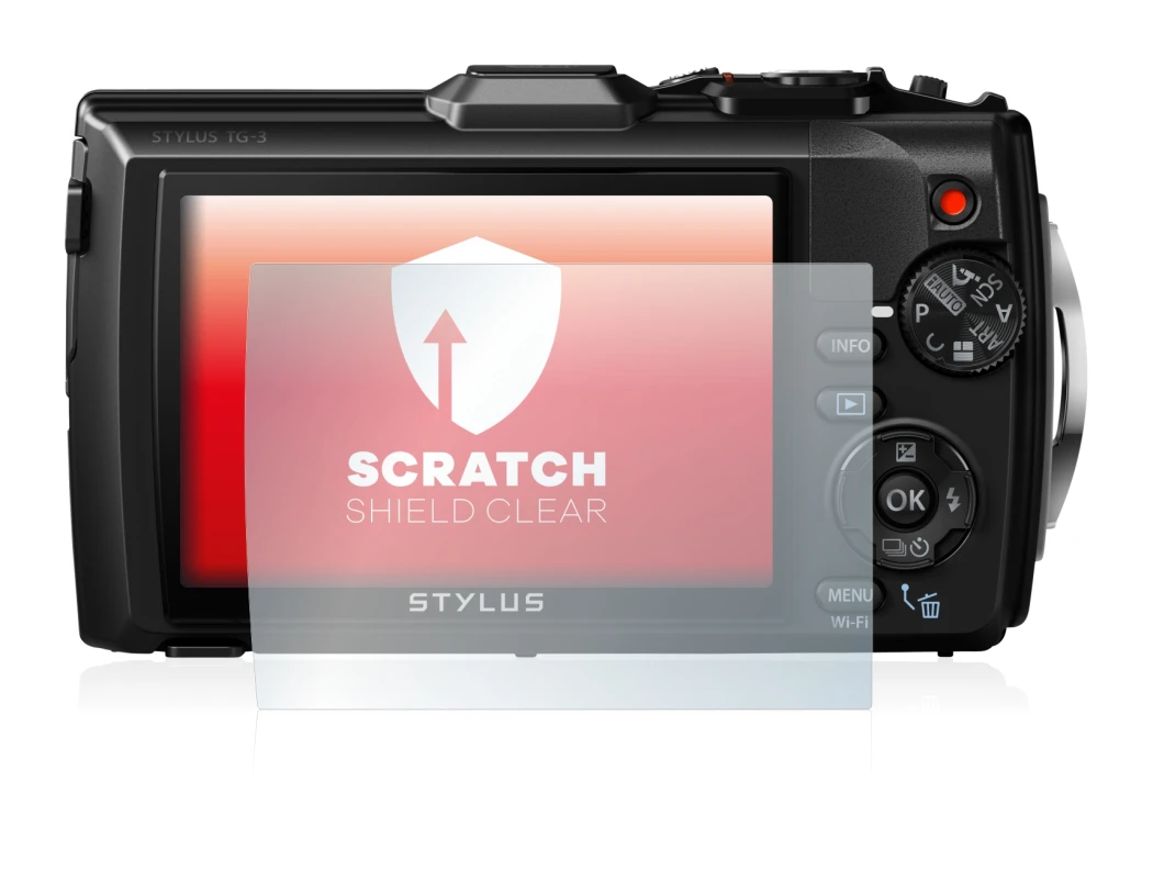 Imagen del dispositivo Olympus Stylus Tough TG-3 con una amplia variedad de protectores de pantalla.