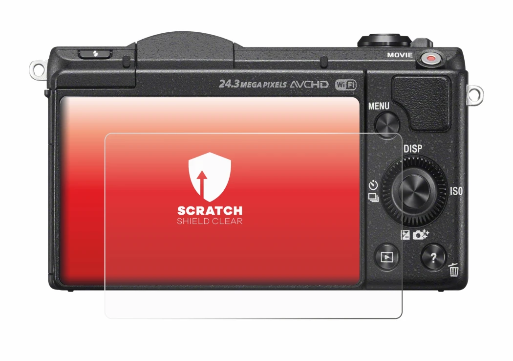 Imagen del dispositivo Sony Alpha 5100 (DSLR-A5100) con una amplia variedad de protectores de pantalla.