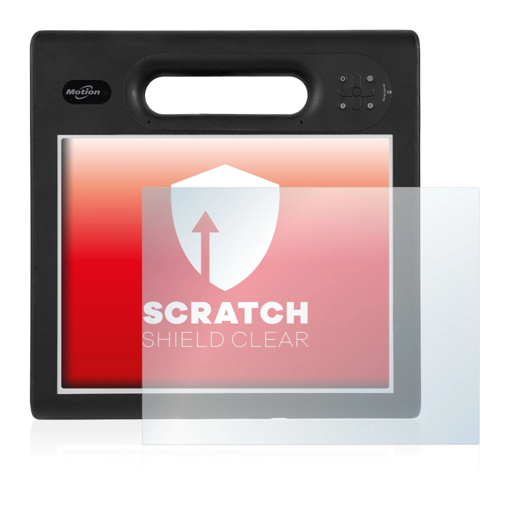 Imagen del dispositivo Motion Computing F5t con una amplia variedad de protectores de pantalla.