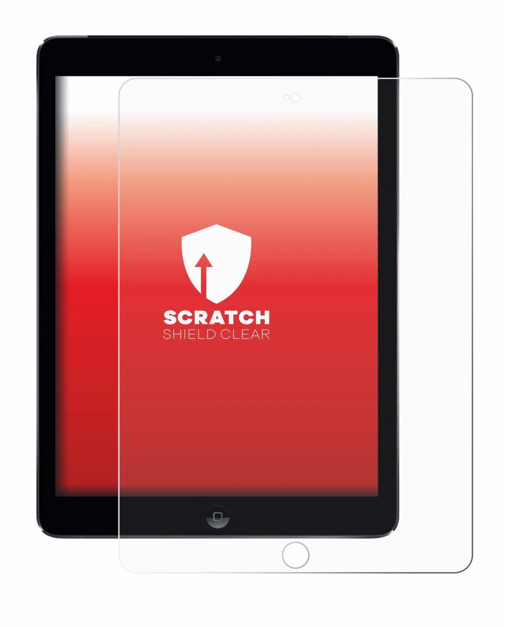 Imagen del dispositivo Apple iPad Air 2 2014 con una amplia variedad de protectores de pantalla.