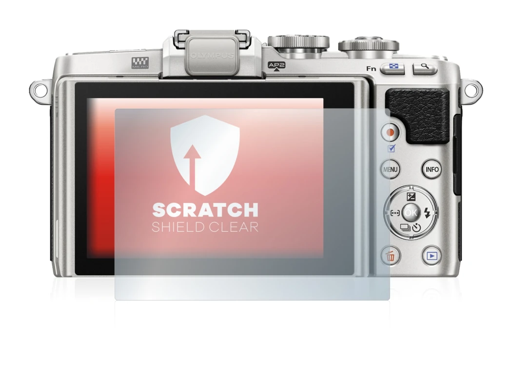 Imagen del dispositivo Olympus PEN E-PL7 con una amplia variedad de protectores de pantalla.