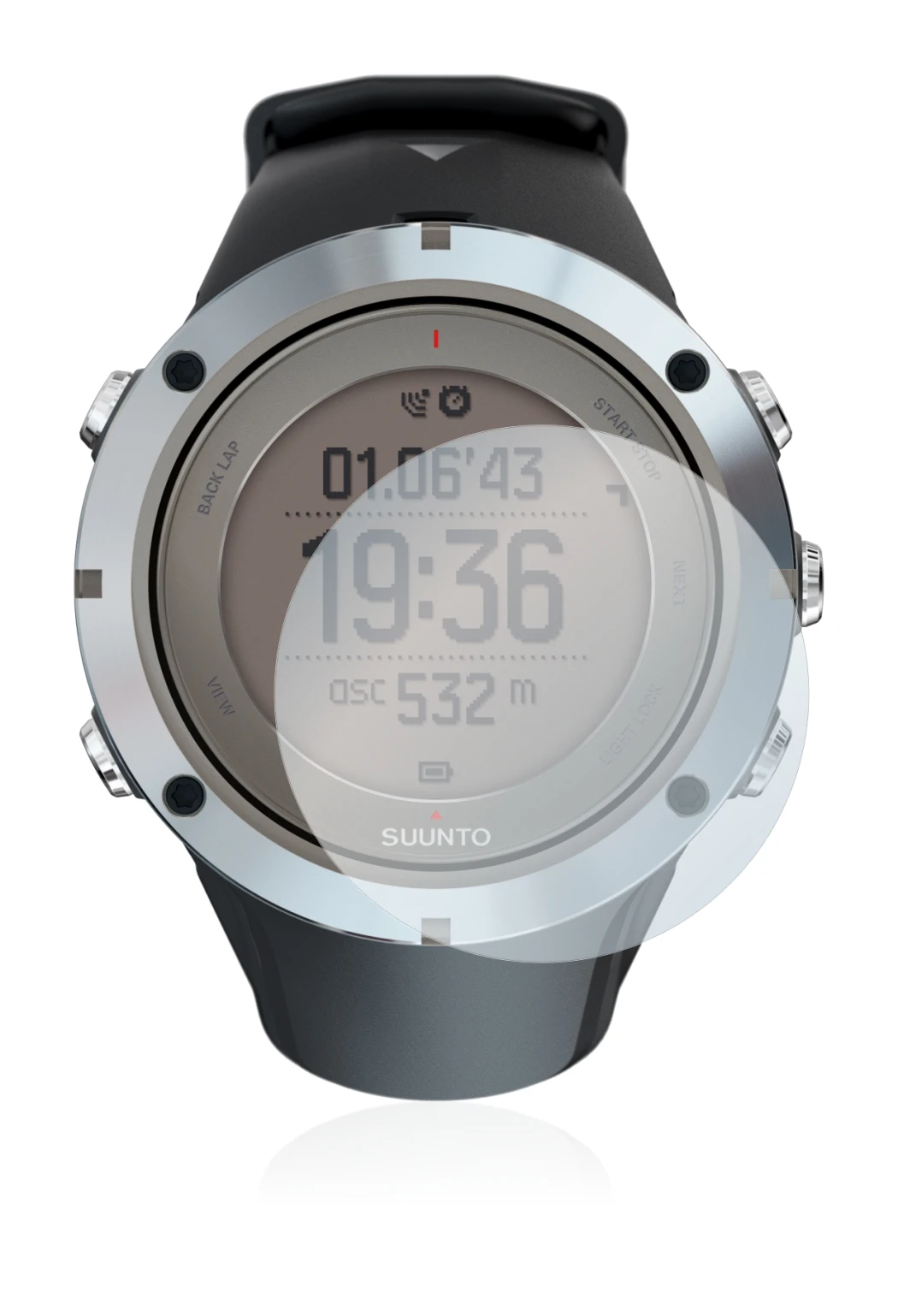 Imagen del dispositivo Suunto Ambit3 Peak Sapphire con una amplia variedad de protectores de pantalla.
