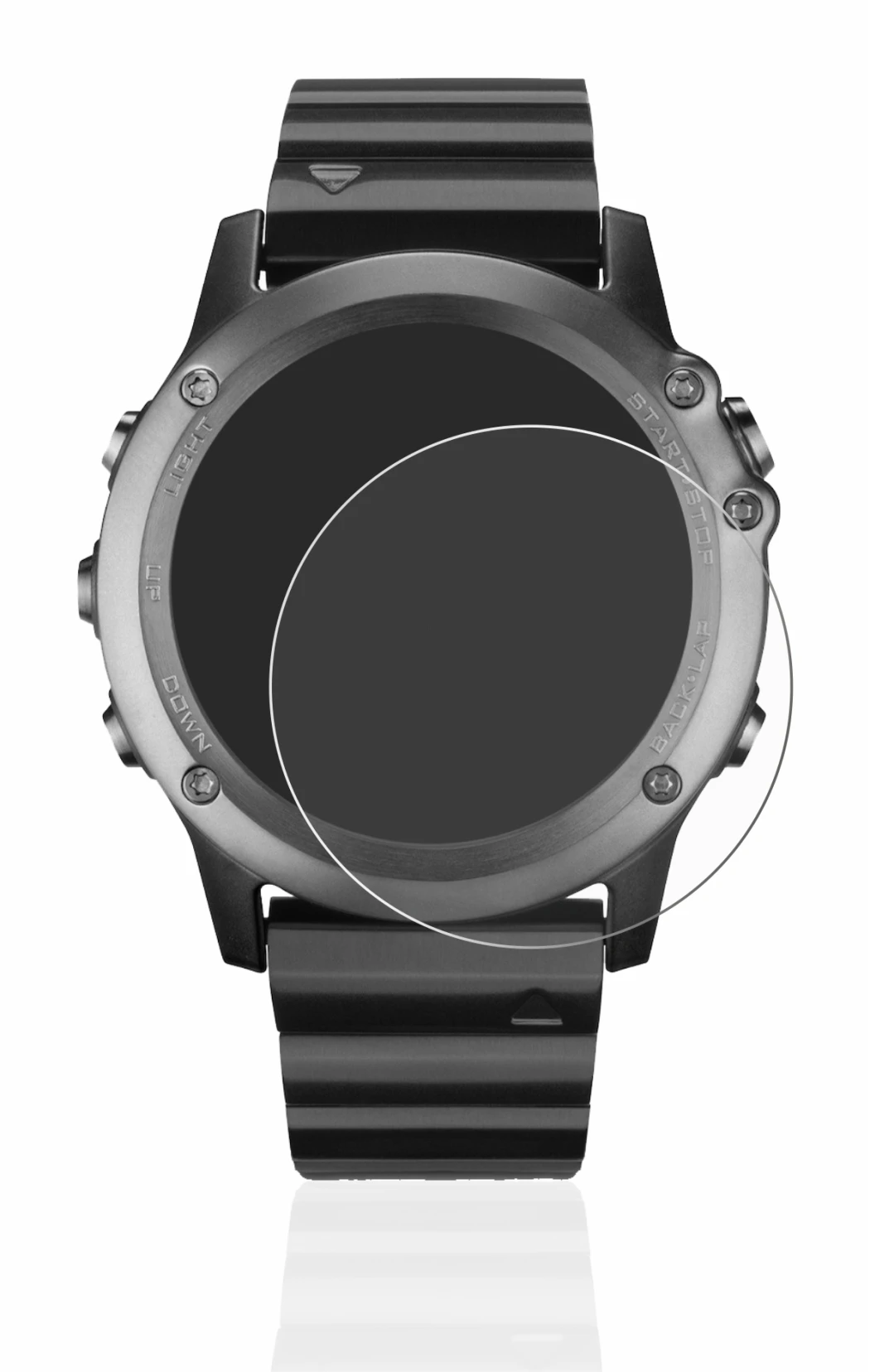 Imagen del dispositivo Garmin Fenix 3 con una amplia variedad de protectores de pantalla.