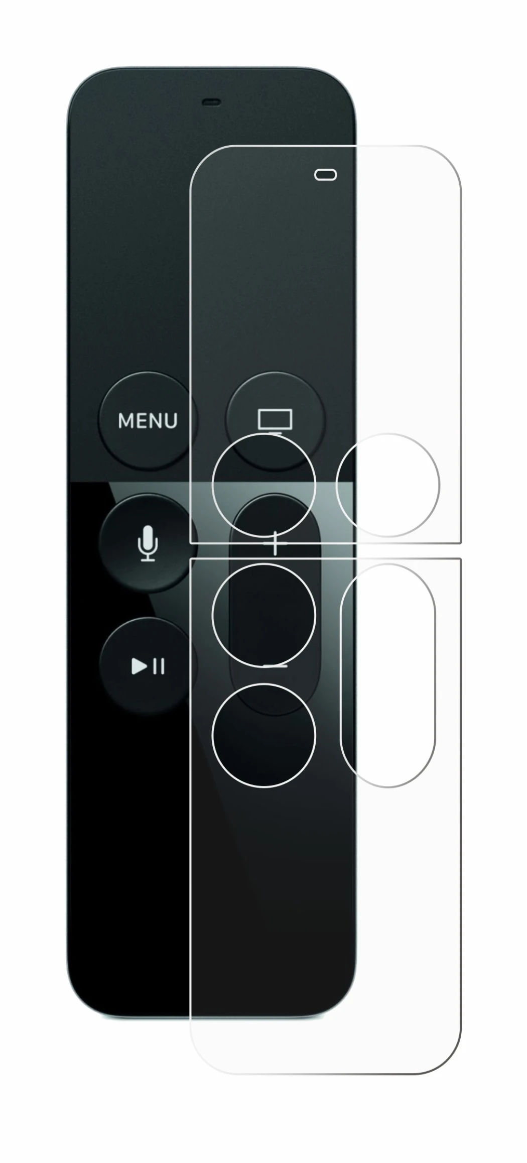 Imagen del dispositivo Apple Remote Control Apple TV 4 con una amplia variedad de protectores de pantalla.