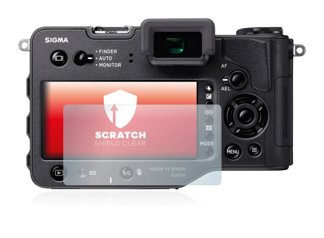 Imagen del dispositivo Sigma SD Quattro H con una amplia variedad de protectores de pantalla.