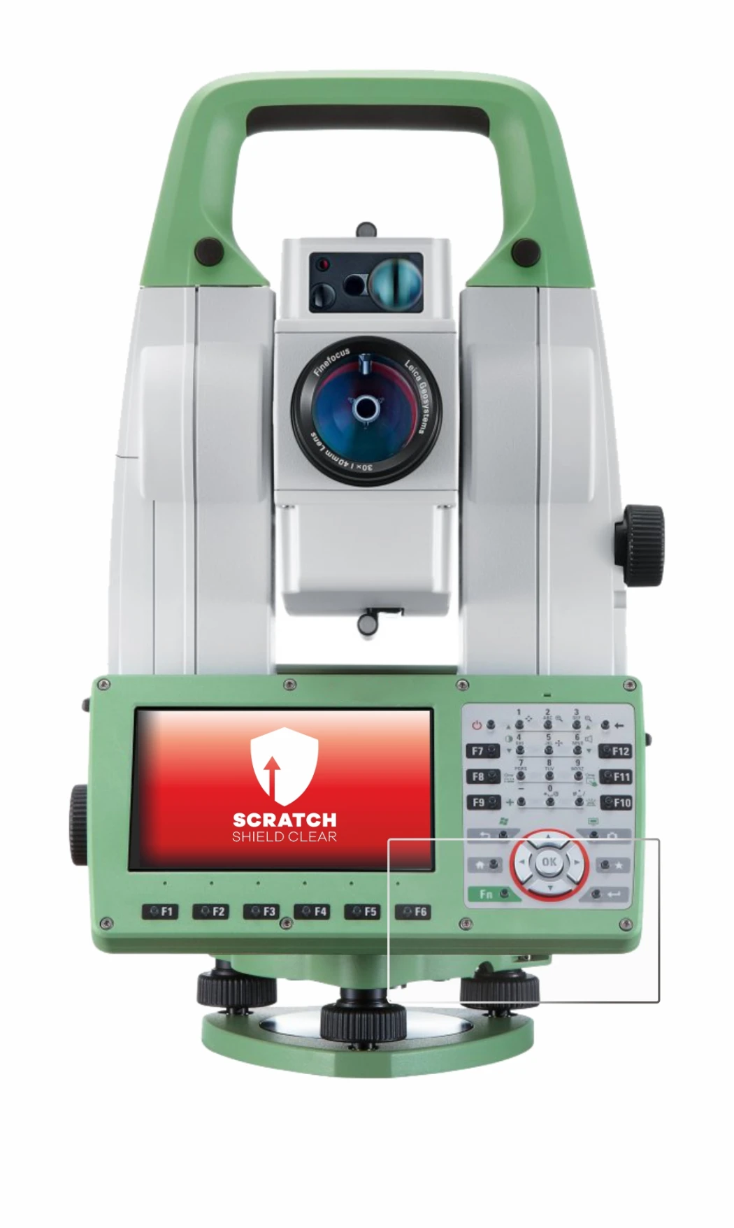 Imagen del dispositivo Leica Viva TS16 con una amplia variedad de protectores de pantalla.