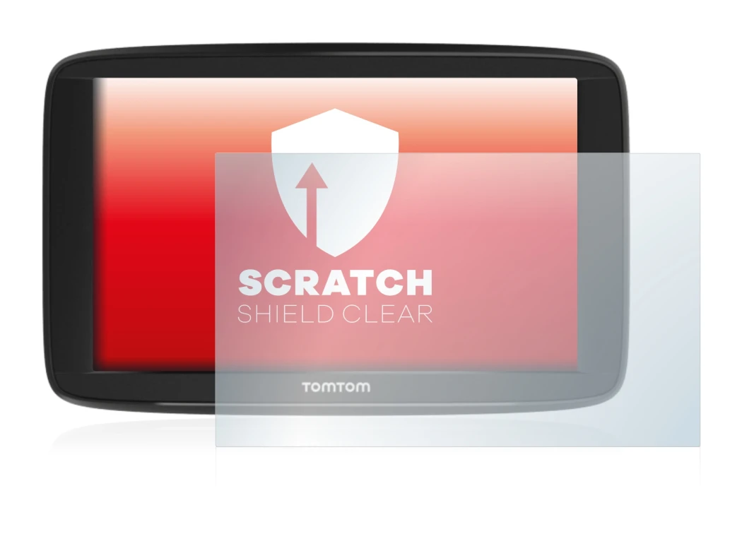 Imagen del dispositivo TomTom Start 62 con una amplia variedad de protectores de pantalla.