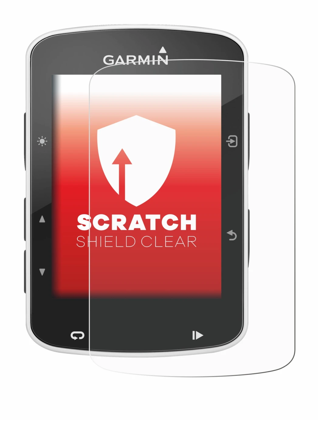 Imagen del dispositivo Garmin Edge 820 con una amplia variedad de protectores de pantalla.