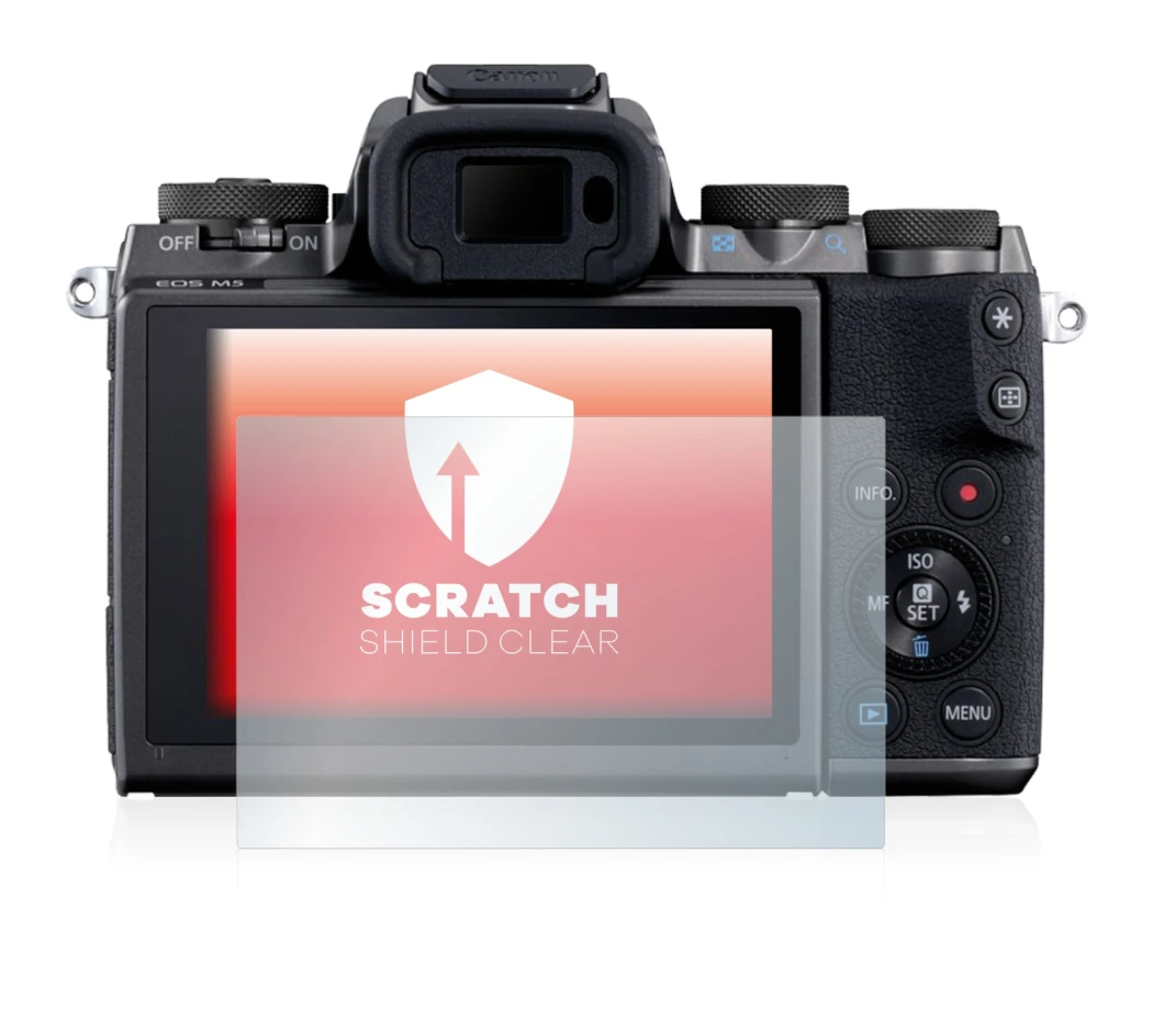 Imagen del dispositivo Canon EOS M5 con una amplia variedad de protectores de pantalla.
