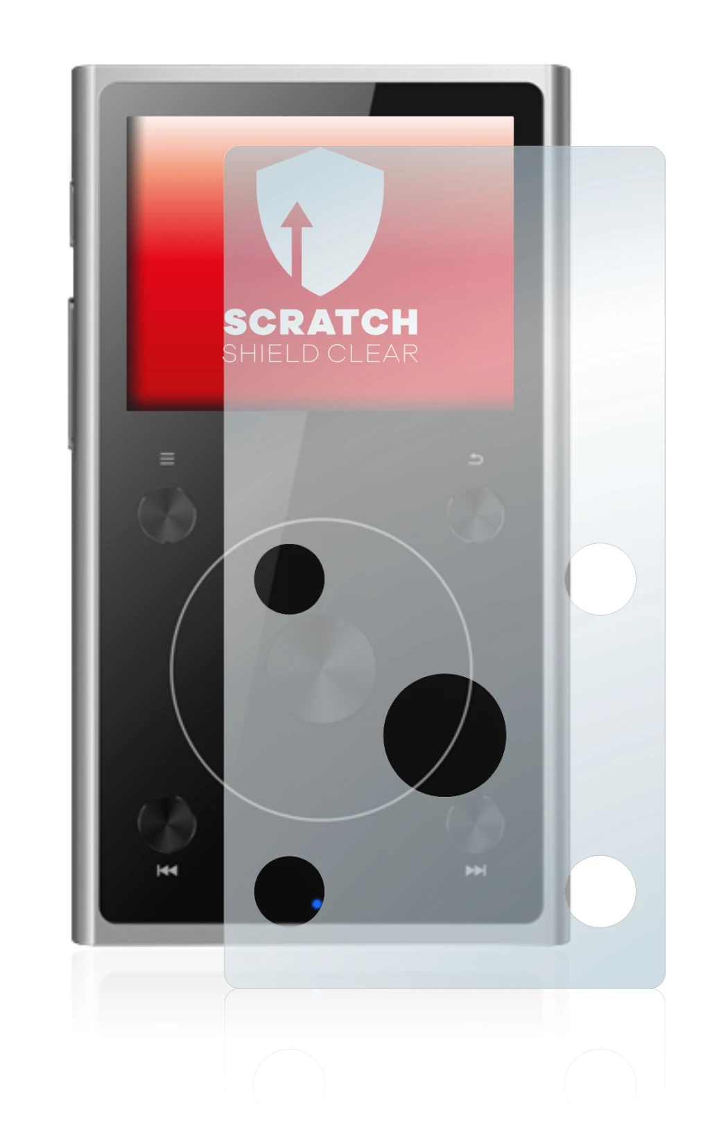 Imagen del dispositivo FiiO X1 II con una amplia variedad de protectores de pantalla.