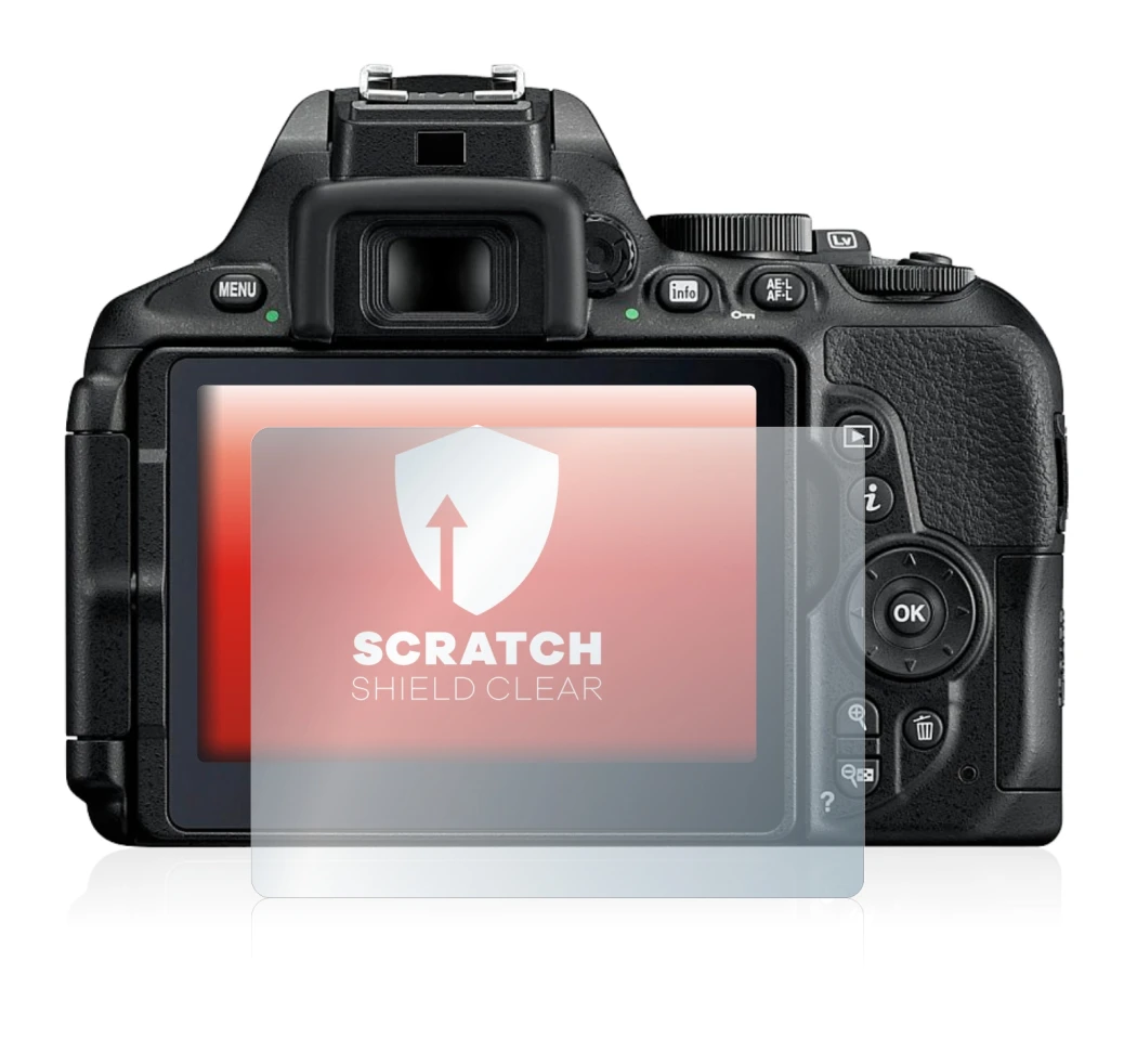 Imagen del dispositivo Nikon D5600 con una amplia variedad de protectores de pantalla.