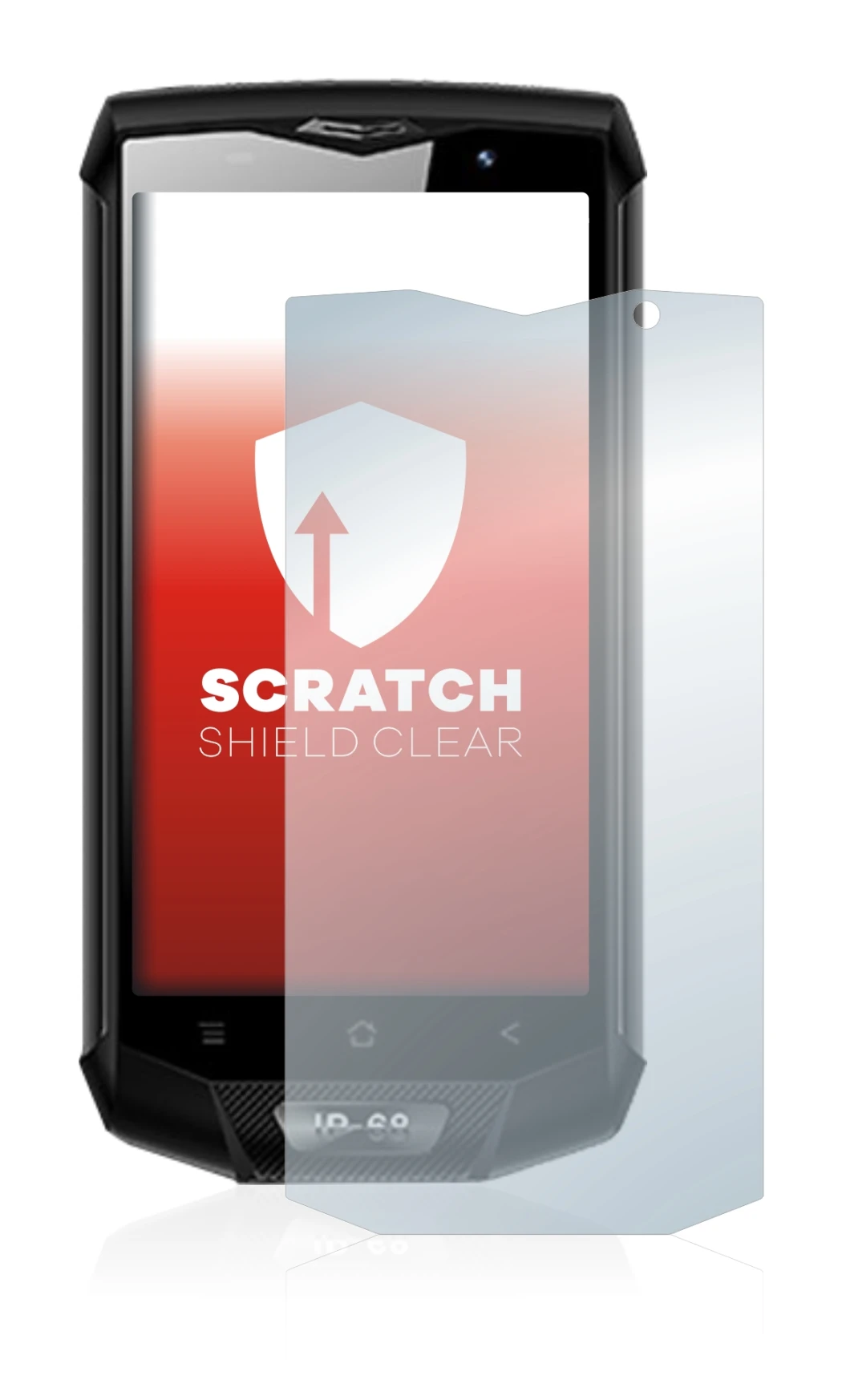 Imagen del dispositivo Blackview BV8000 Pro con una amplia variedad de protectores de pantalla.