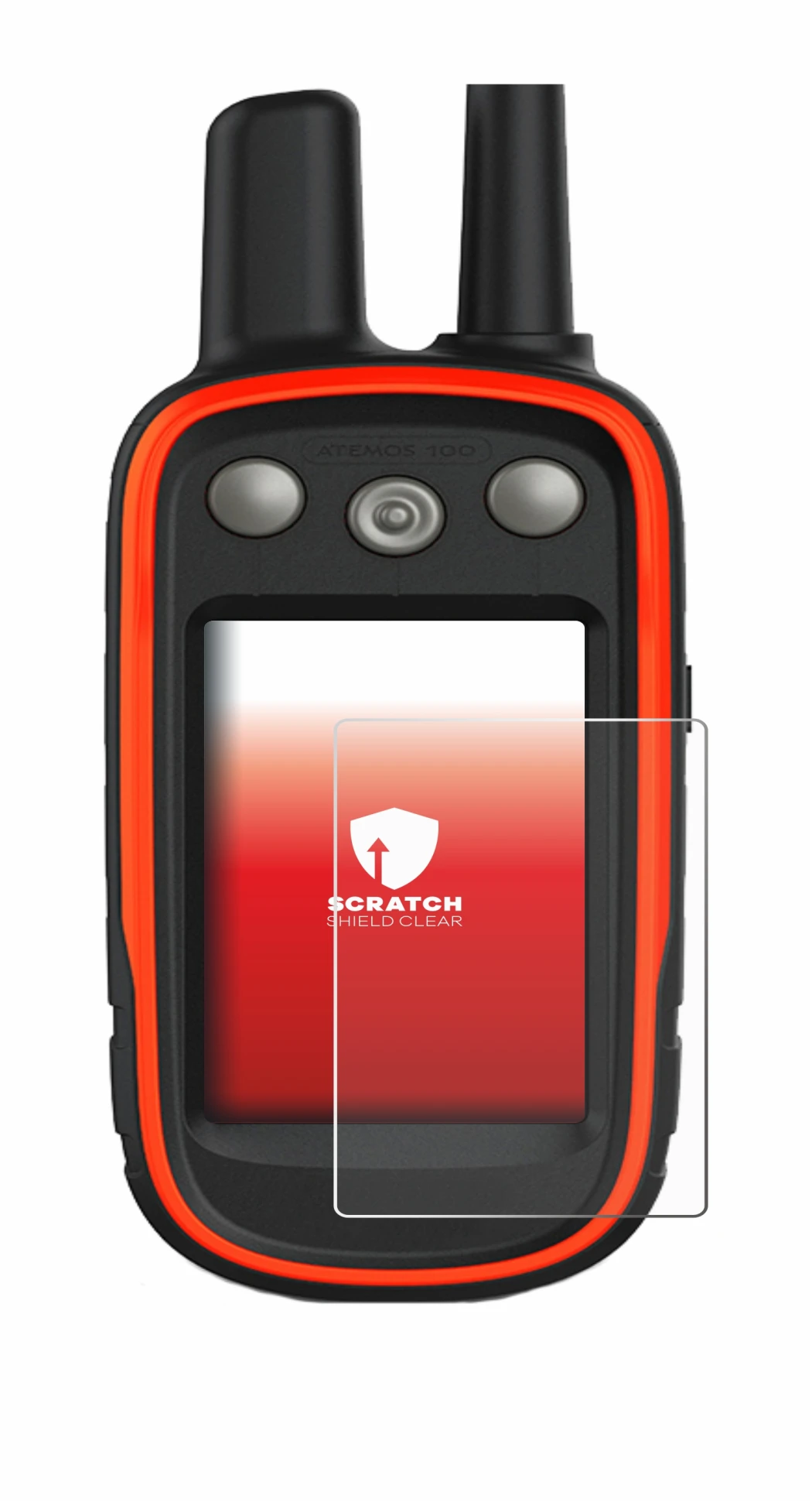 Imagen del dispositivo Garmin Atemos 100 con una amplia variedad de protectores de pantalla.