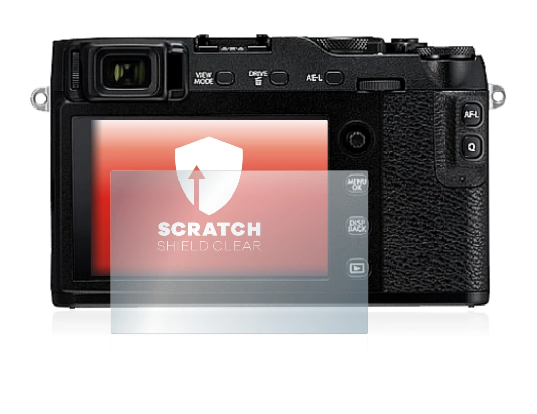 Imagen del dispositivo Fujifilm X-E3 con una amplia variedad de protectores de pantalla.