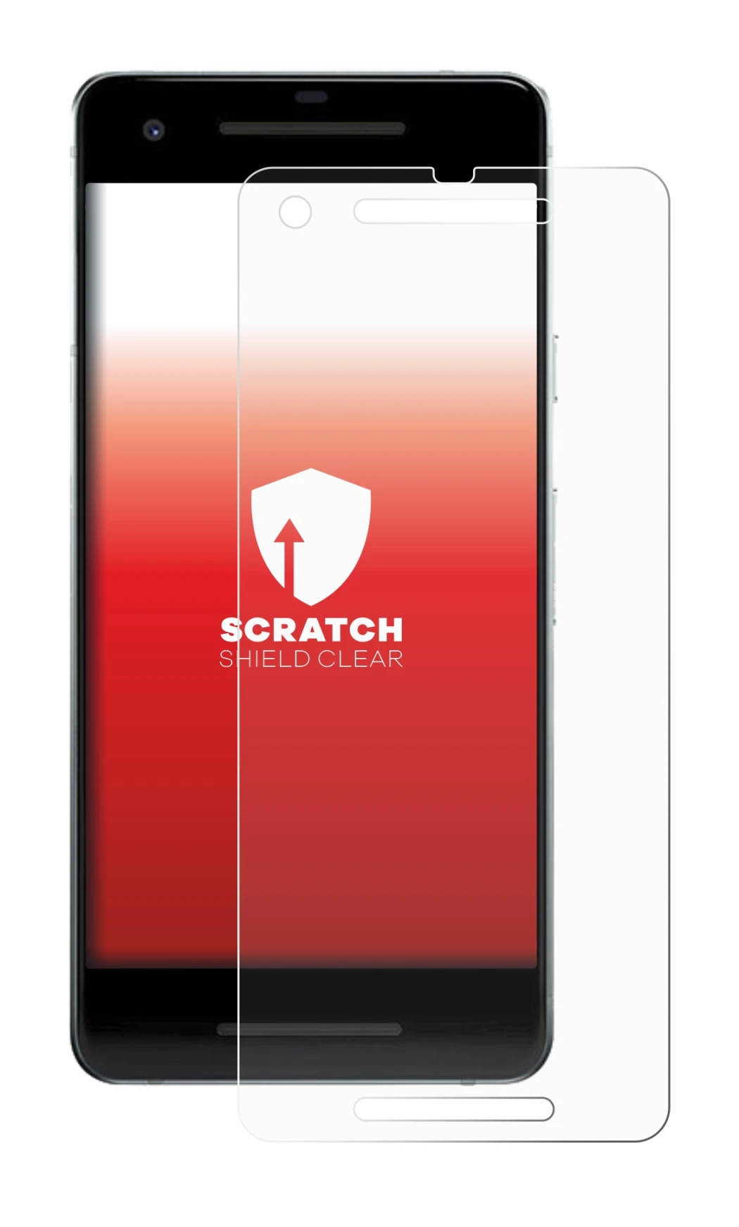 Imagen del dispositivo Google Pixel 2 con una amplia variedad de protectores de pantalla.