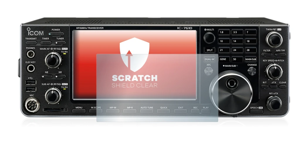 Imagen del dispositivo Icom IC-7610 con una amplia variedad de protectores de pantalla.