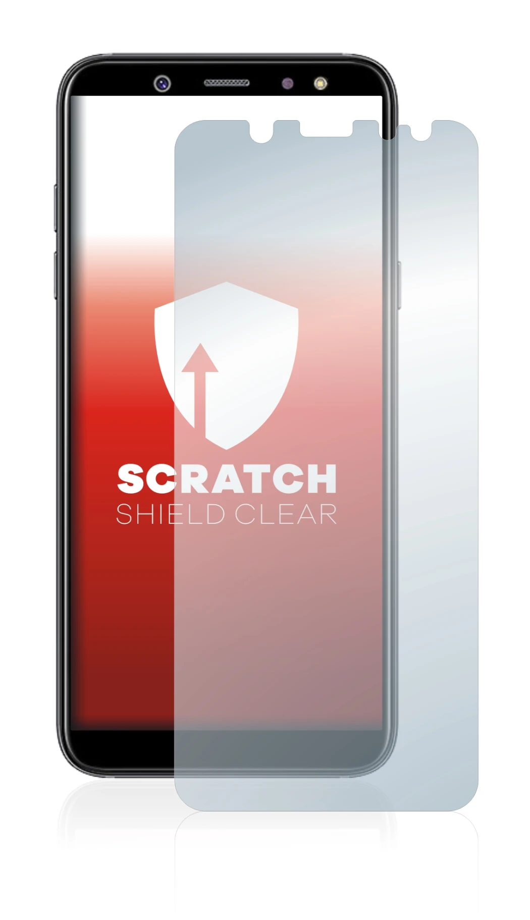 Imagen del dispositivo Samsung Galaxy A6 2018 con una amplia variedad de protectores de pantalla.