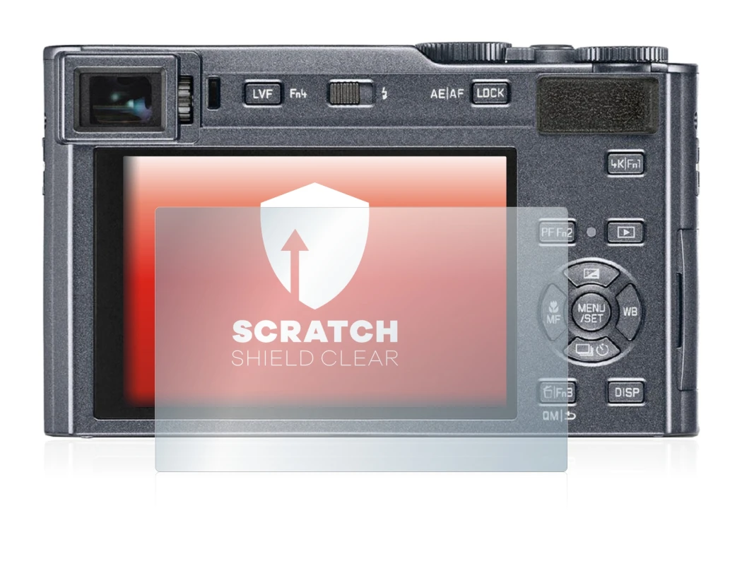 Imagen del dispositivo Leica C-Lux con una amplia variedad de protectores de pantalla.