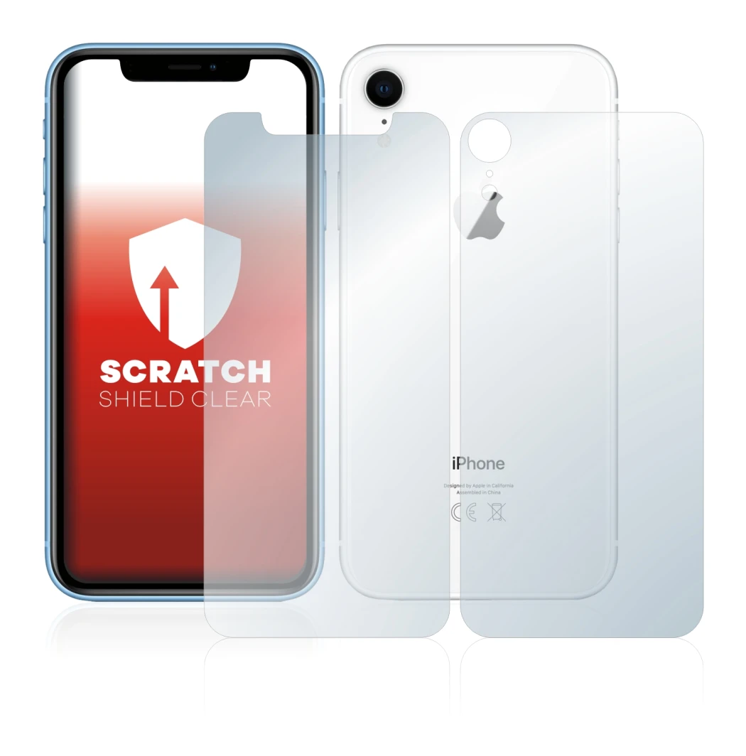 Imagen del dispositivo Apple iPhone XR (Frontal+Trasero) con una amplia variedad de protectores de pantalla.