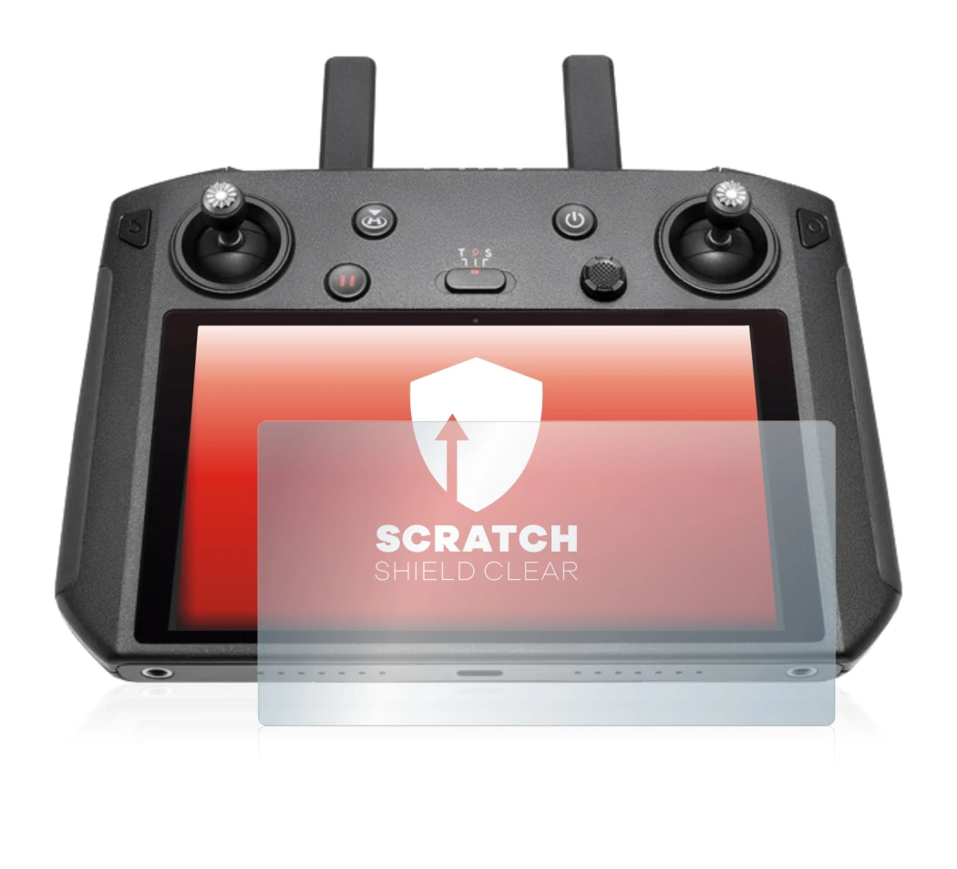 Imagen del dispositivo DJI Smart Controller con una amplia variedad de protectores de pantalla.