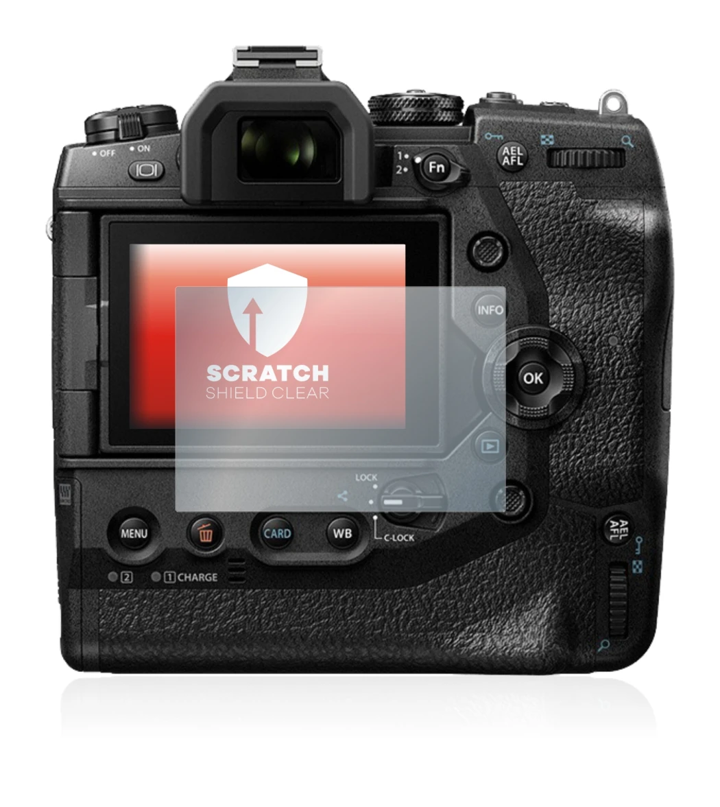Imagen del dispositivo Olympus OM-D E-M1X con una amplia variedad de protectores de pantalla.