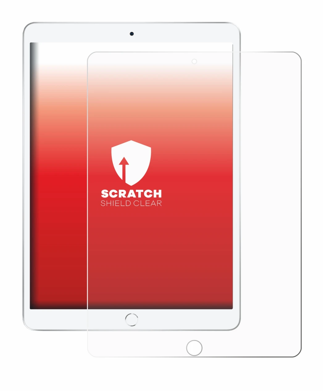 Imagen del dispositivo Apple iPad Air 2019 (3a Gen.) con una amplia variedad de protectores de pantalla.